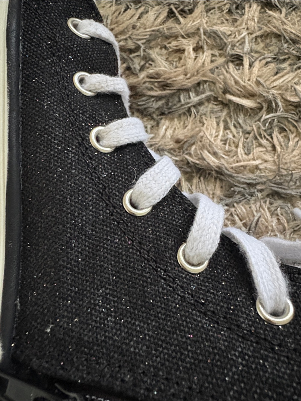 Steve Madden Black and White High-Top Sneakers - Picture 8 of 14